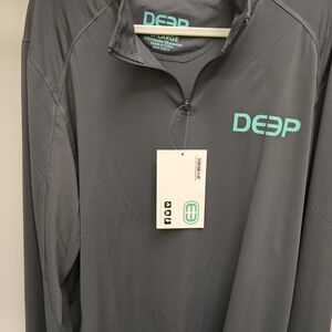 Deep Gray Quarter-Zip Pullover